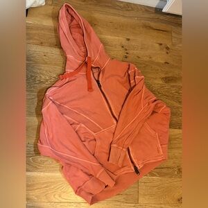 Free People Movement oversized coral hoodie. XS